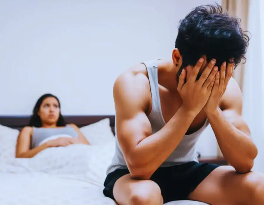 Image of upset man in need of erectile dysfunction treatment Bradford